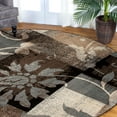 thumbnail image 5 of Superior Pastiche Floral Indoor Area Rug, 8' Round, Beige, 5 of 8