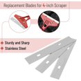 thumbnail image 3 of Bates- Replacement Scraper Blades, 4 Inch, 30 Pcs, Stainless Steel Razor Blades, Scraper Blades, Floor Scrapper Blade, Replacement Razor Blades, Paint Scraper Blades, 4 Inch Scraper Blades, 3 of 5