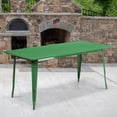 thumbnail image 2 of Bowery Hill 31.5" x 63" Metal Dining Table in Green, 2 of 2