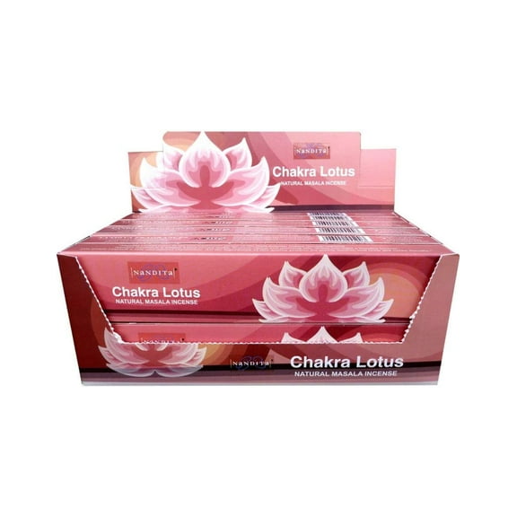 Nandita Incense Sticks Chakra Lotus 12 x 15 gm