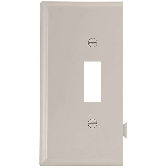 Cooper Wiring STE1W Snap-Tog Toggle End Plate, White