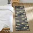 thumbnail image 3 of Yayeee Runner Rug for Bedroom 2'x6' Machine Washable Hallway Non Slip Mat, Peacock Feathers Pattern, 3 of 8