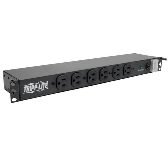 Tripp Lite 14 Outlet Network-Grade Rackmount PDU, 15A Surge Protected Power Strip, 15ft Cord with 5-15P, (DRS-1215)