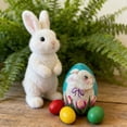thumbnail image 6 of CoreLiving Blown Resin Easter Egg Ornaments, Hand Painted Stained Resin Spring Tree Decorations, Decorative Hanging Easter Eggs for Tree, Indoor Easter Decor for Home & Party, 6 of 7