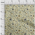 thumbnail image 2 of oneOone Cotton Poplin Pale Yellow Fabric Asian Suzani Craft Projects Decor Fabric Printed By The Yard 56 Inch Wide, 2 of 5