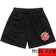 thumbnail image 2 of Pantalones cortos deportivos casuales para hombre, de malla, transpirables y con tirantes para fitness, 2 of 5