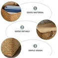 thumbnail image 3 of unbranded Cesta Tejida De Paja Para Picnic Y Almacenamiento Decorativo Con Superficie Suave, 3 of 6