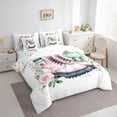 thumbnail image 3 of Manfei Southwest Cowgirls Boots Twin Bedding Sets 7-Piece,Desert Cactus Bedding Comforter Set,Pink Rustic Floral Sheet Sets,Super Cozy Room Decor,Reversible, 3 of 8