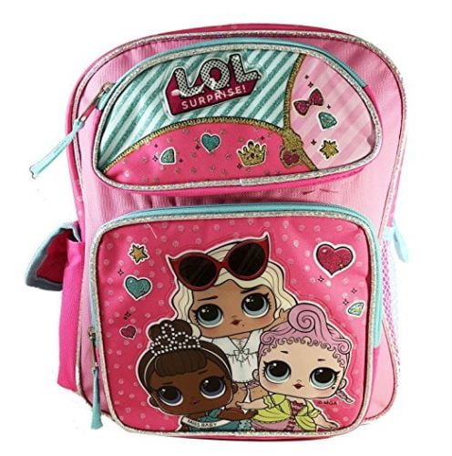 LOL Surprise Large School Backpack LOL Doll 16" Girls Book Bag Work It BB 