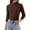 Coffee#25, variant on Mock Neck Tops for Women Trendy Loose Fit Turtleneck Long Sleeve Shirts Mockneck Casual Tunic Basic Tees Turtle Neck Thermal Undershirt Turtlenecks 3/4 Sleeve Tops Blouses Underwear