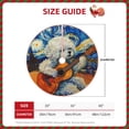 thumbnail image 2 of Lukts Dog Guitar Starry Night Print Color Life Christmas Tree Skirt, Winter Holiday Tree Mat Decoration ,Can be Used as A Shawl-30", 2 of 6