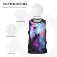 thumbnail image 3 of Sikiie Rainbow Spotted White Horse Basketball Jersey Reversible Men's Mesh Athletic Sports Shirts Training Practice S-4XL4X-Large, 3 of 6