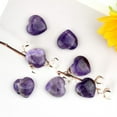 thumbnail image 3 of NOGIS 20 PCS Heart Crystals Natural Healing Crystal Polished Pocket Stones Mini Cute Palm Love Gemstones Set Reiki Energy Balancing Meditation Valentine's Day Gift (Purple), 3 of 7