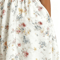 thumbnail image 5 of CHGBMOK Vintage Floral Wrap Midi Dress Women High Waist Tummy Control Short Sleeve Pocket Flowy Sundress S-5XL Elegant Dress for Wedding Party Daily Travel, 5 of 7
