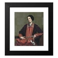 thumbnail image 2 of George Spencer Watson 12x14 Black Modern Framed Museum Art Print Titled - Portrait of Hilda Spencer Watson (1932), 2 of 5