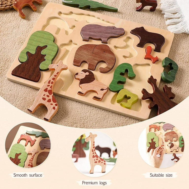 Montessori Mama Ultimate Toddler Puzzles Gift Pack | Montessori Toys for 1  Year Old and Up | Toddler Learning Toys and Wooden Puzzles for Toddlers 1-3