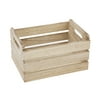 Mainstays Wooden Crate with Handles, Natural