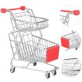 thumbnail image 2 of Mini Shopping Cart Model Desktop Supermarket Trolley Mini Supermarket Handcart Toy, 2 of 9