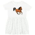 thumbnail image 3 of Inktastic Wild Mustang Horse Galloping Girls Toddler Dress, 3 of 5