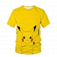 thumbnail image 1 of Novedad de verano, camiseta de cuello redondo 3d para niños y niñas, camiseta de manga corta de Anime japonés Pikachu Cool para niños 2023160 heqiyong CONDUJO, 1 of 2