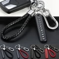 thumbnail image 4 of LLavero de cuero sintético con cuerda tejida para coche, colgante antipérdida para bolso, soporte para llavero, joyería de regalo, 1 piezas, 4 of 4