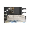 thumbnail image 7 of Meridian Furniture Cozy Cream Velvet Modular 3 Piece Sofa, 7 of 7