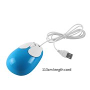 Dpisuuk Wired Mouse, Cute Rabbit Shaped Computer Mouse, Optical USB Corded Mouse, Kids Mouse for Laptop PC Desktop Computer (Blue)