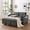 Dark Gray, variant on ShiKeyi 3 in 1 Convertible Sleeper Futon Sofa Bed, 55" Pull Out Sofa Bed with Storage Pocket/Side Pocket/2 Pillows for Living Room, Black