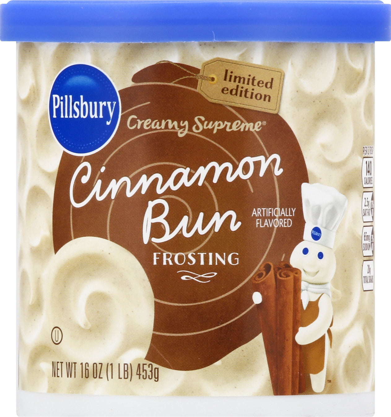 Pillsbury Creamy Supreme Cinnamon Bun Frosting, 16 oz Tub