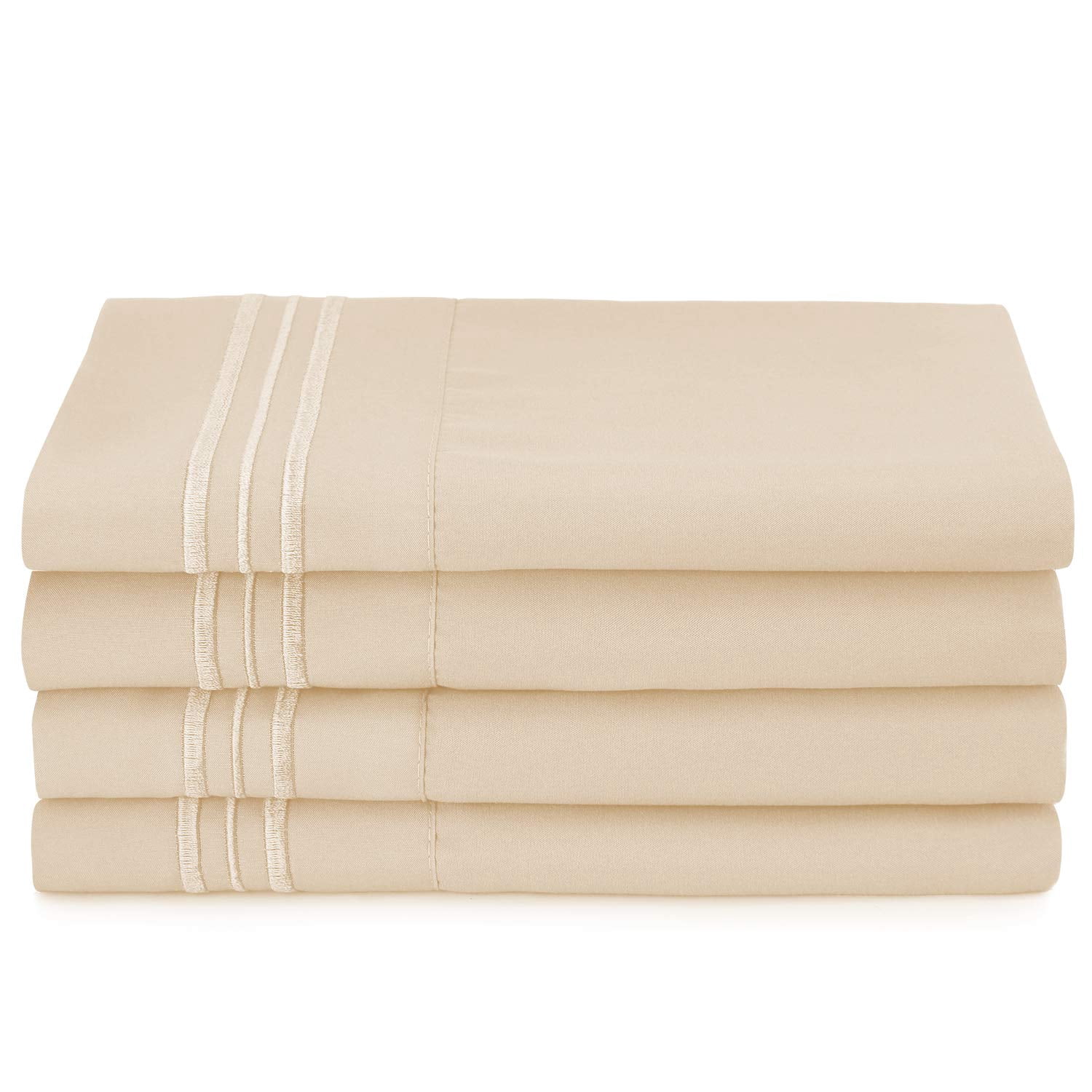 Clara Clark, Bed Sheet Set, 100% Soft Microfiber, Full Deep Pockets