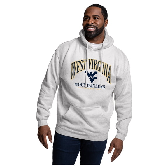 Men's League Collegiate Wear Heather Gray West Virginia Mountaineers Essentials 2.0 Fleece Pullover Hoodie