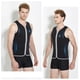 thumbnail image 5 of HETSUITS 3MM Sin mangas Neopreno Natación Sundial Tops Tops Tops de traje de traje de baño para aeróbicos de agua Piragüismo Surfing Kayak Negro M Inevent OD003694-01, 5 of 7