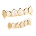 thumbnail image 1 of Tapas de Dientes Huecos Zulema Chapadas en oro de 18 Hip Hop, 1 of 8