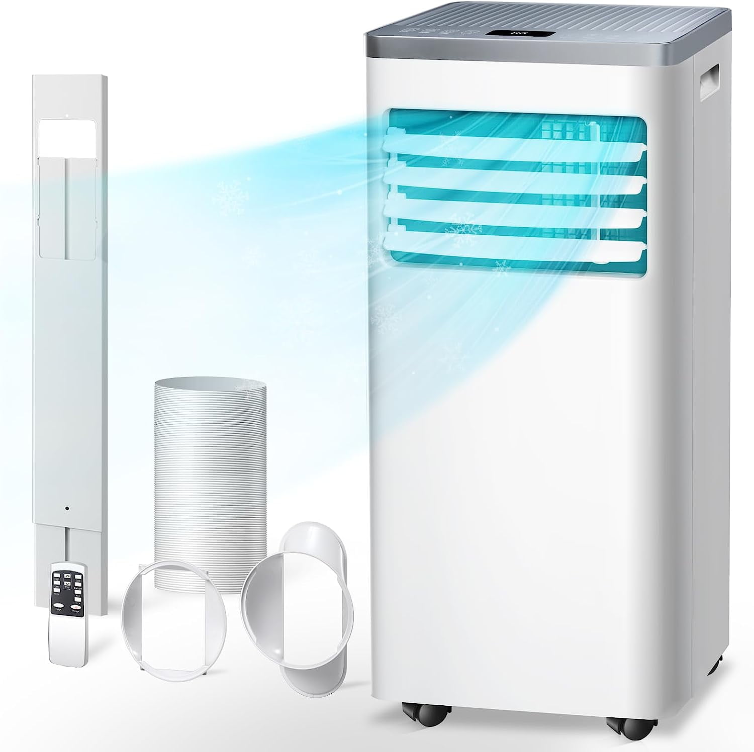 Kismile 5,000 BTU (8,000 BTU ASHARE) Portable Air Conditioner,3in1