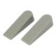 thumbnail image 1 of Cuña de seguridad de goma para oficina en casa, tope de puerta, color gris, longitud de 100 mm, 2 piezas, 1 of 3
