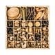 thumbnail image 1 of Materiales de bricolaje Adornos de madera para manualidades Piezas de madera Troncos pequeños de madera para 28 rejillas, 1 of 9