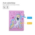 thumbnail image 4 of iPad 10.2 Case for iPad 8th 7th Gen 2020 2019, Allytech PU Leather Slim Protection Smart Cover Auto Sleep Wake Pencil Holder Muilt Angle Stand Folio Flip Cover for Apple iPad 10.2",Colorful Unicorn, 4 of 6