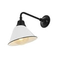 thumbnail image 2 of JONATHAN Y Croydon 9.63" 1-Light Farmhouse Industrial Indoor/Outdoor Iron LED Gooseneck Arm Outdoor Sconce, White, 2 of 7