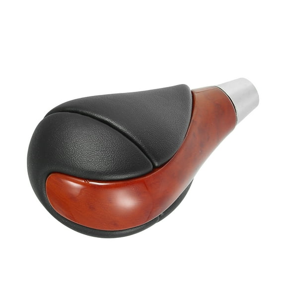 Unique Bargains Car Automatic Gear Stick Shift Knob for Lexus ES350 2007-2015 Black Faux Leather Brown