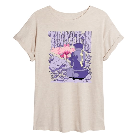 Pokémon - Tinkaton Slam - Juniors Oversized Graphic T-Shirt