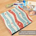 thumbnail image 4 of FORMRS 3 Ring Photo Album 4"x6" Self Adhesive Large Capacity PU Leather Cover, Light Blue Pattern, 4 of 8