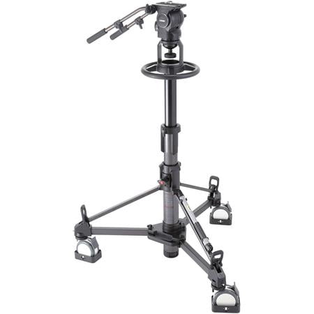 UPC: 0192223062559 | RSP-750PD(S) Professional Pedestal System for Studio Broadcasting with RHP75 Head  P110 Pedestal  Extra PH-8B Handle  Supports 37.5 lbs (Includes DL-10B Dolly)