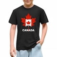 thumbnail image 3 of OGLCCG Kids Canada Flag T-Shirt Boys Girls Retro Canadian Maple Leaf Short Sleeve Tees Summer Cotton Crewneck Pullover Tops 3-10 Years, 3 of 5