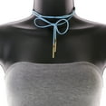 thumbnail image 3 of Mi Amore Bow Choker-Necklace Blue/Gold-Tone, 3 of 3