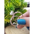 thumbnail image 5 of Sparkle Jewels Wedding Engagement Ring in 14k White Gold Plated Cubic Zirconia Pear Cut for Women, 5 of 6