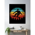 thumbnail image 2 of Cool Snowboarder Retro Vintage Sunset Snowboarding Slopes Poster Wall Art, Modern Wall Decor, 8x12 UNFRAMED, 2 of 3