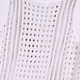 thumbnail image 6 of Women's Crochet Swimsuit Cover Up Sleeveless Side Slit Long Beach Dress,XS-XL, 6 of 7