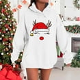 thumbnail image 3 of MHFRRA Sudadera con Capucha para Parejas, Divertida y A Juego, de Manga Larga, Estilo Informal y Deportivo Blanco, 3 of 5