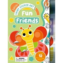 Junior Shiny Sticker Art: Fun Friends: With 12 Easy-To-Make Sticker Mosaics, (Paperback)