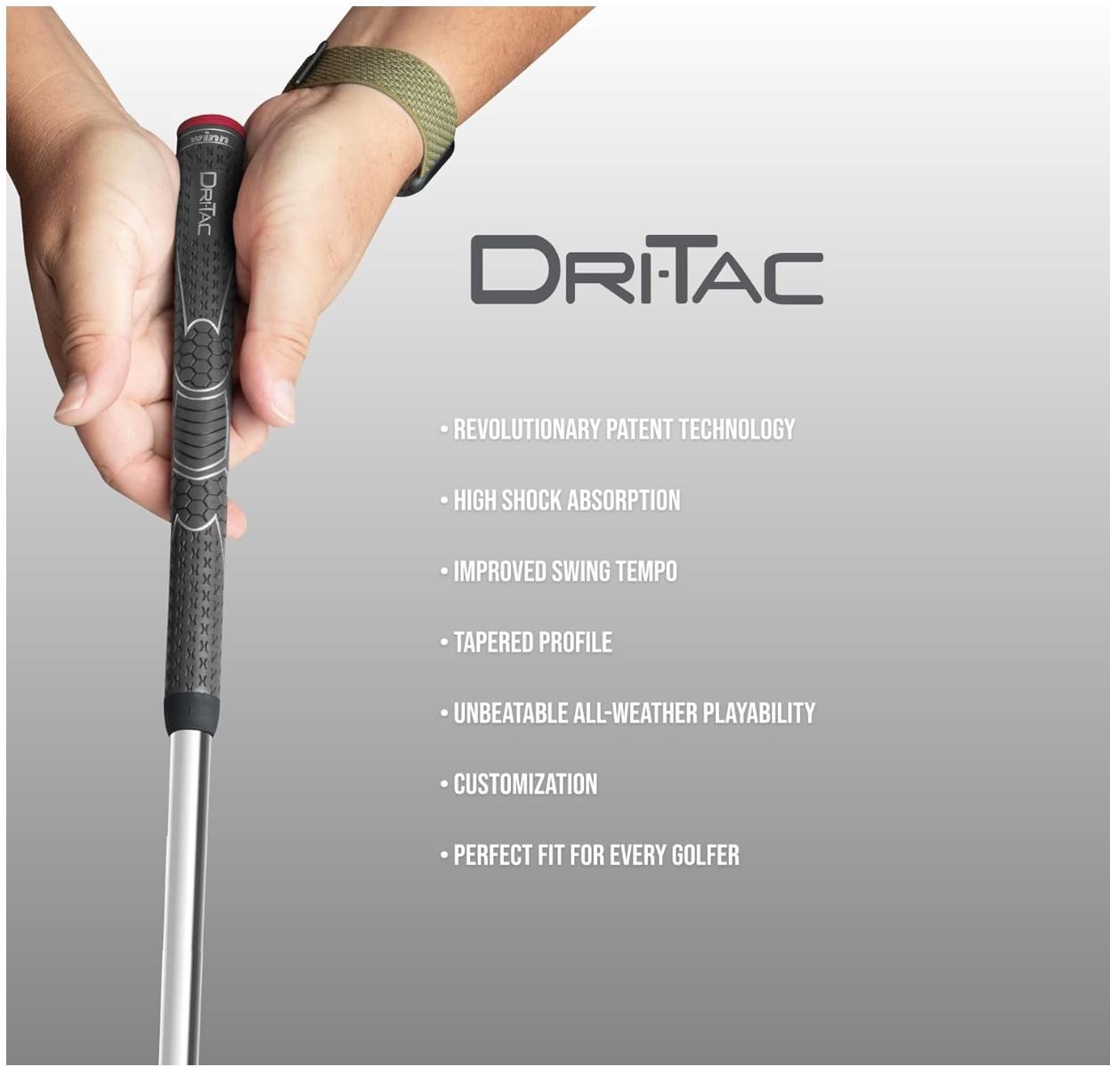 Winn Dri-Tac Standard Dark Gray 13 Piece Golf Grip Bundle